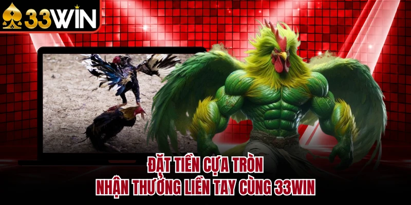 Đá Gà Trực Tuyến - Khám Phá 200+ Giải Đấu Lớn Tại 33WIN 4 Đặt tiền cựa tròn nhận thưởng liền tay cùng 33WIN